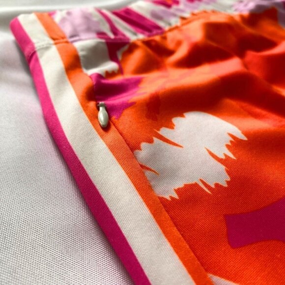 GRETCHEN SCOTT ORANGE PINK WHITE ABSTRACT SKORT - S - Picture 4 of 7